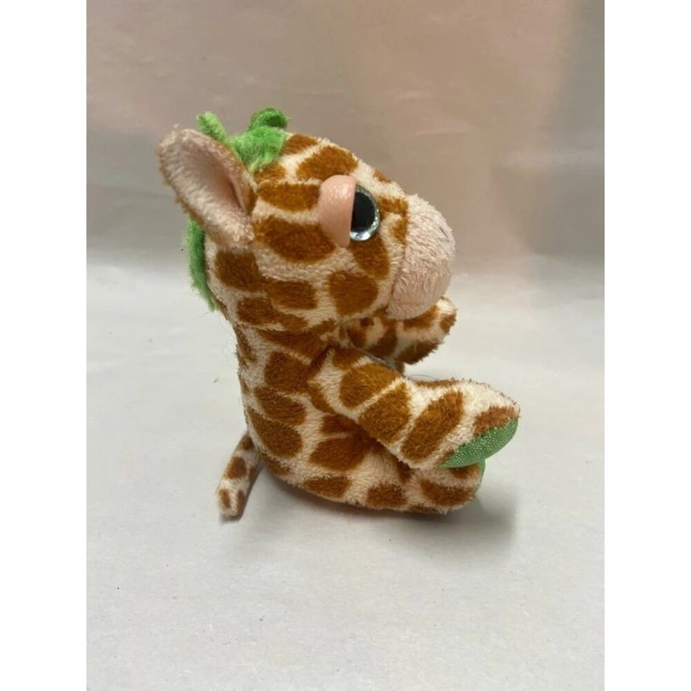 Russ Peepers Mini giraffes plush green mane - Picture 5 of 7